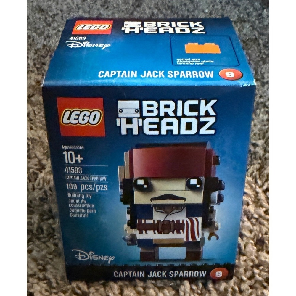 Lego-Brickheadz Disney Captain Jack Sparrow Building Set (NWT) 41593